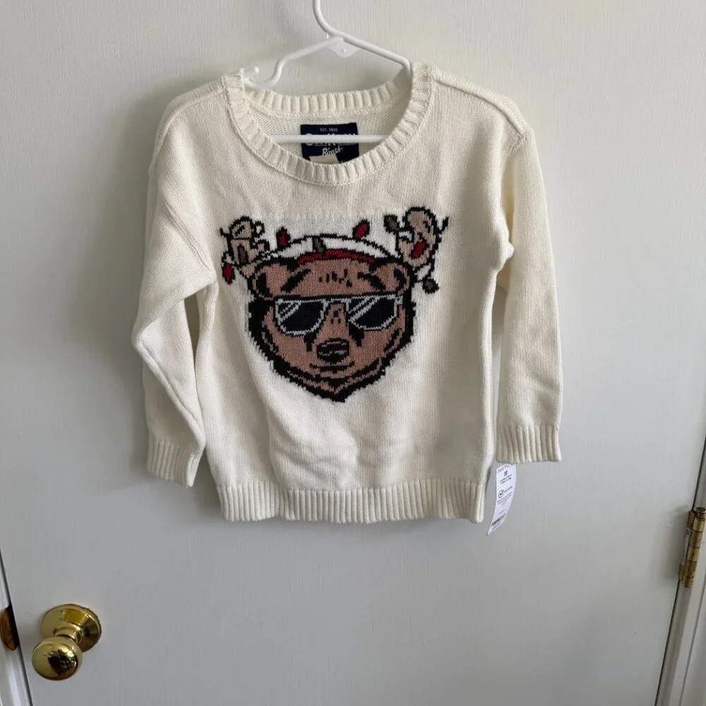 OshKosh B’gosh Toddler Sweater Bear Graphic 3T NWT